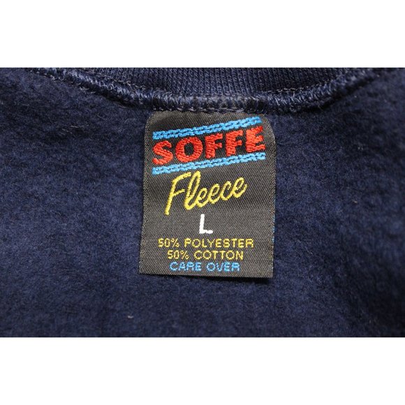 Soffe vintage crew neck fleece pullover sweatshirt USS Abraham Lincoln CVN 72 - Picture 7 of 11